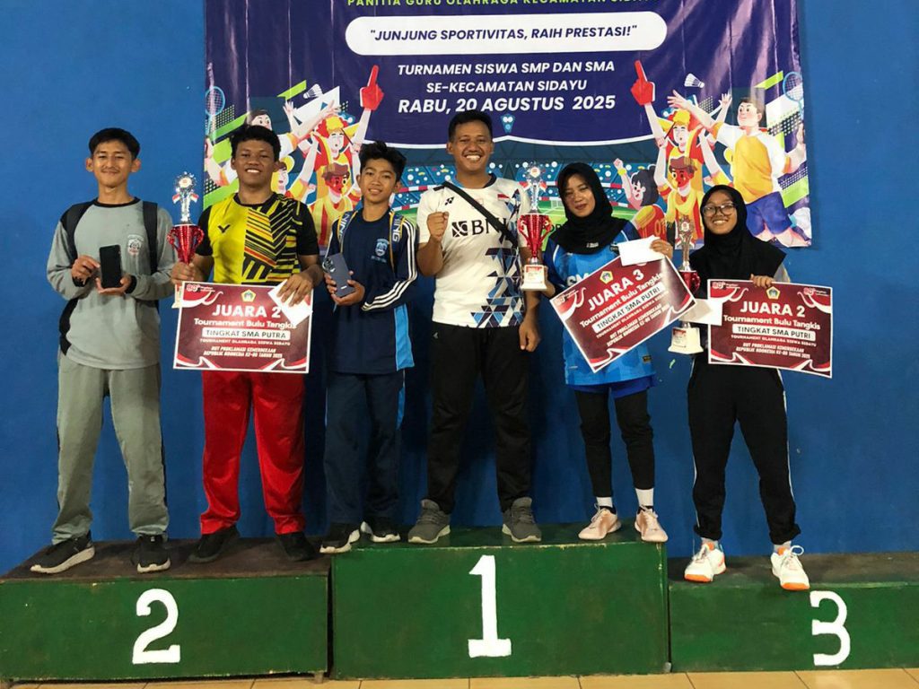 Semangat Sportivitas, Siswa SMAN 1 Sidayu Borong Juara Bulutangkis